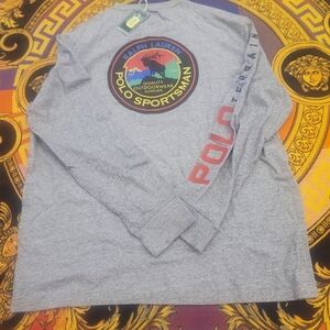 Polo by Ralph Lauren Gray Long Sleeve Shirt